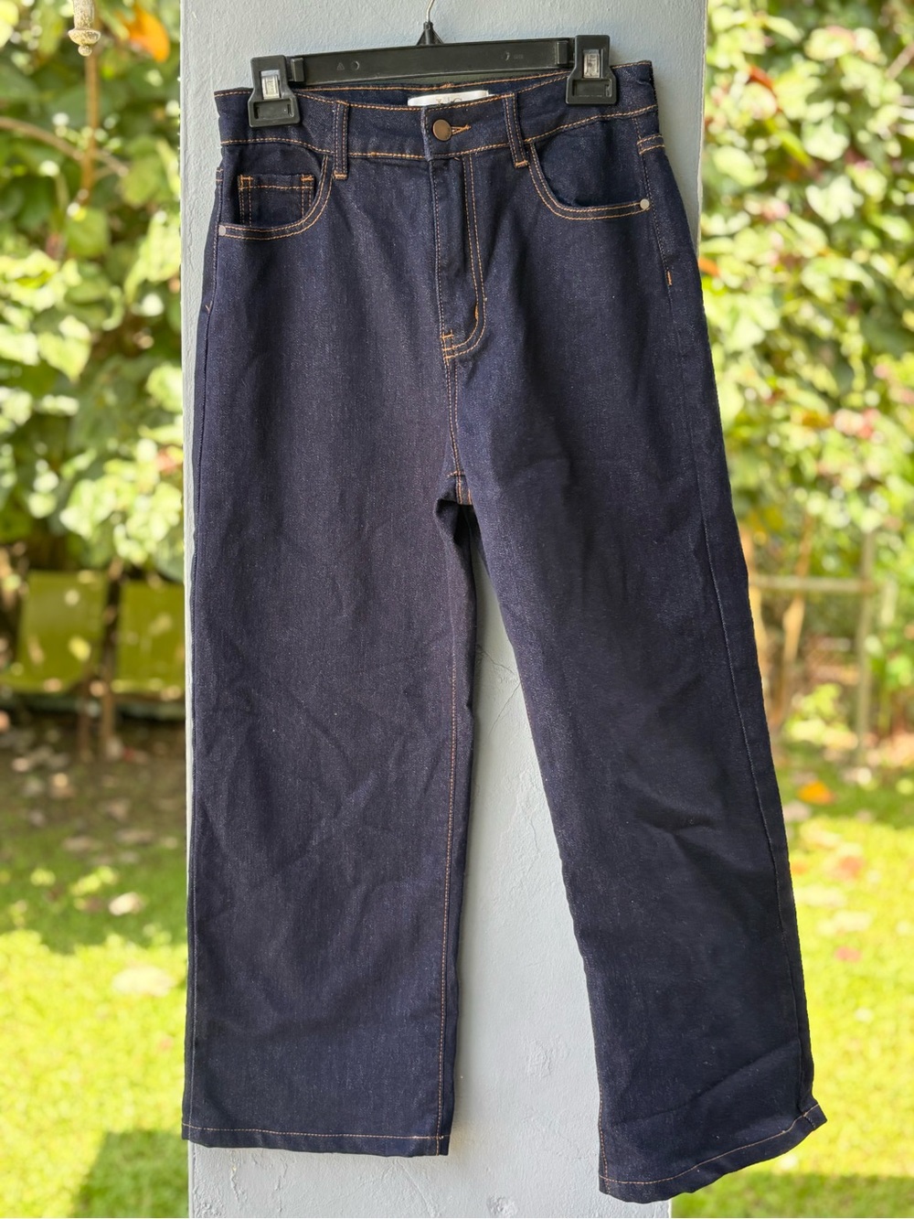 Classic Dark Blue Straight-Leg Jeans